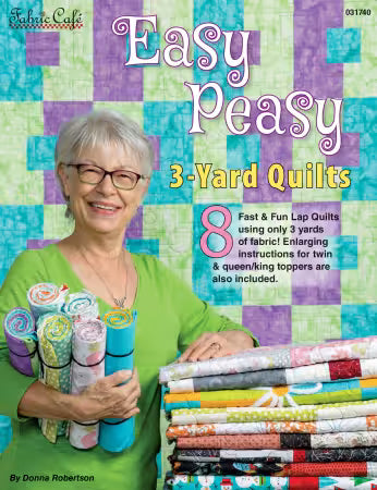 Easy Peasy by Faric Cafe Quilt Pattern Booklet - 3 yard quilts