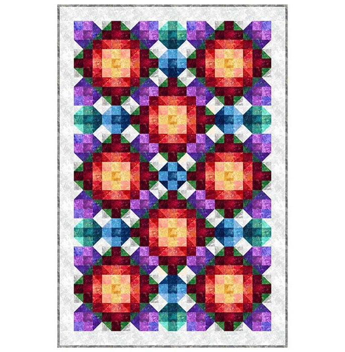 Quilt Kit - Quilting Supplies online, Canadian Company Dahlia Daze in Chroma