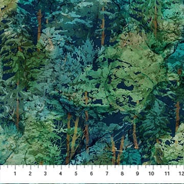 Basics/Blenders - Quilting Supplies online, Canadian Company Dark Trees in Teal