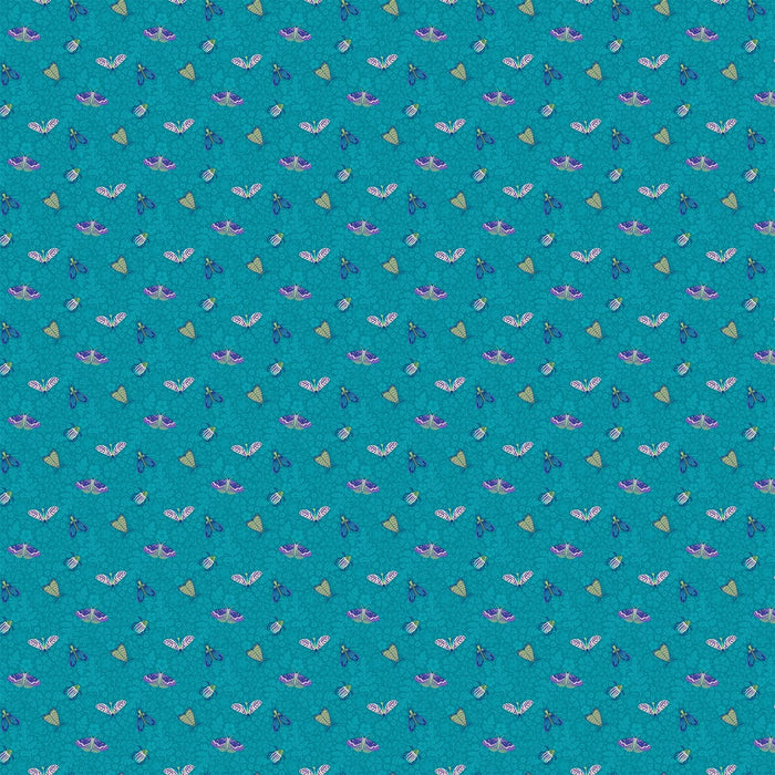 Prints - Quilting Supplies online, Canadian Company Jitterbug in Teal