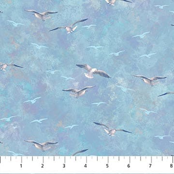 Basics/Blenders - Quilting Supplies online, Canadian Company Seagulls on Blue