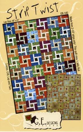 Quilting Supplies online, Canadian Company Strip Twist Quilt Pattern - GE