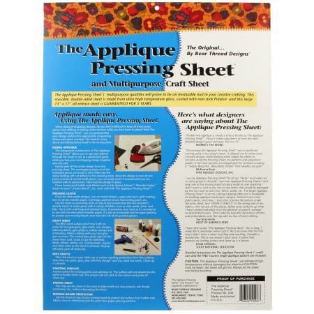 Pressing - Quilting Supplies online, Canadian Company The Applique Sheet 13 x 17
