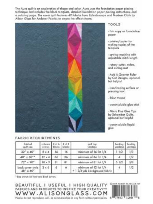 Quilt Patterns - Quilting Supplies online, Canadian Company Aura Pattern