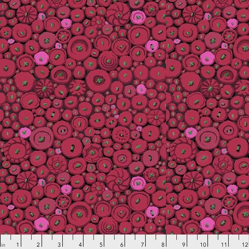 Prints - Quilting Supplies online, Canadian Company Button Mosaic - Red - Kaffe