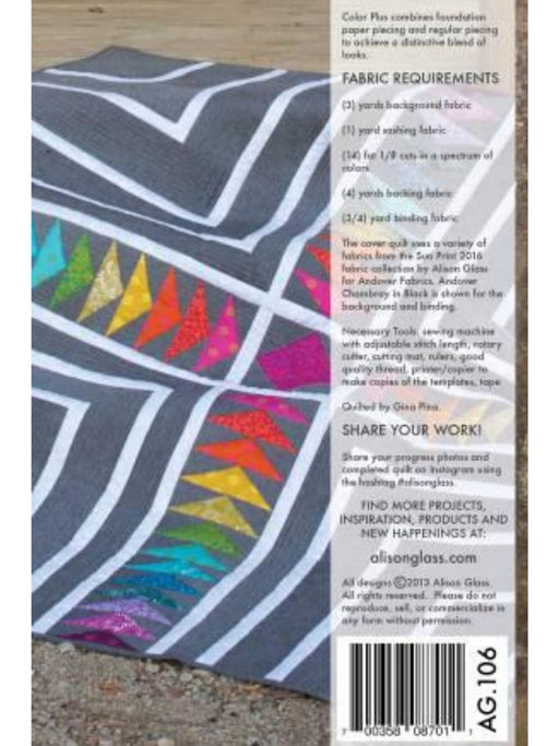 Quilt Patterns - Quilting Supplies online, Canadian Company Color Plus Pattern -