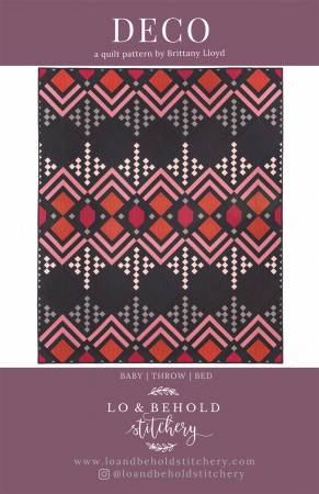 Deco Quilt Pattern - Lo and Behold Stitchery - Patterns Quilting Supplies 