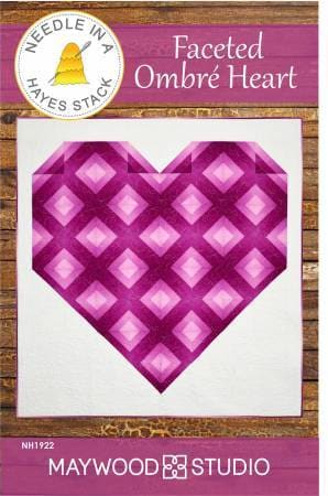 Quilt Patterns - Quilting Supplies online, Canadian Company Faceted Ombre Heart