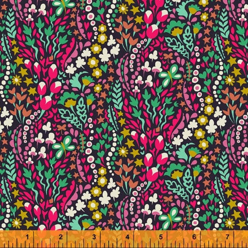 Prints - Quilting Supplies online, Canadian Company Flower Blanket in Midnight -