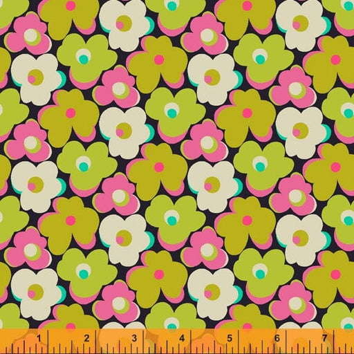 Prints - Quilting Supplies online, Canadian Company Flower Bump in Chartreuse -