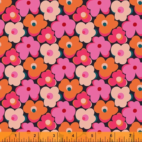 Prints - Quilting Supplies online, Canadian Company Flower Bump in pink - Eden
