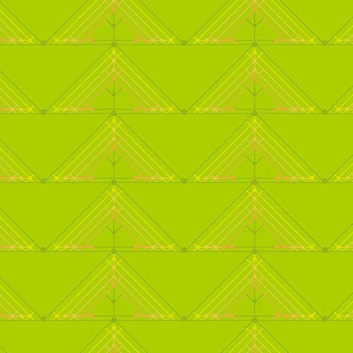 Prints - Quilting Supplies online, Canadian Company Geese in Lime- Deco Glo -