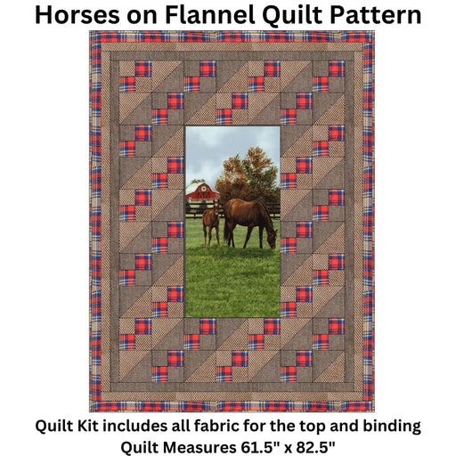Quilt Kit - Quilting Supplies online, Canadian Company Horses on Flannel