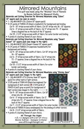 Quilt Patterns - Quilting Supplies online, Canadian Company Mirrored Mountains