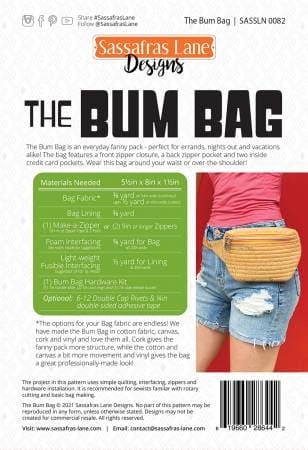 Bag Patterns - Quilting Supplies online, Canadian Company The Bum Pattern -
