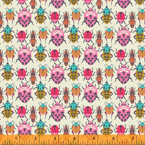 Prints - Quilting Supplies online, Canadian Company Bug Race in cream - Eden