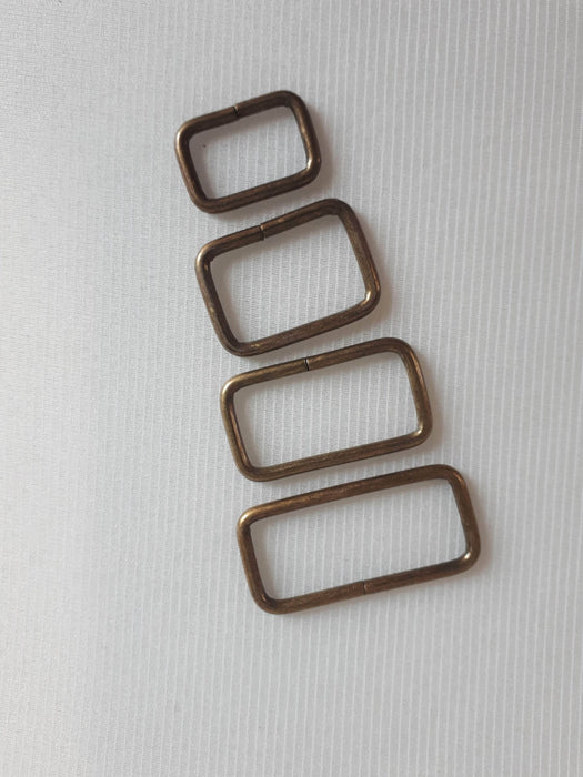 Hardware - Quilting Supplies online, Canadian Company Rectangle Rings - Antique