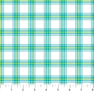 Woven - Quilting Supplies online, Canadian Company Turquoise Plaid -Picadilly